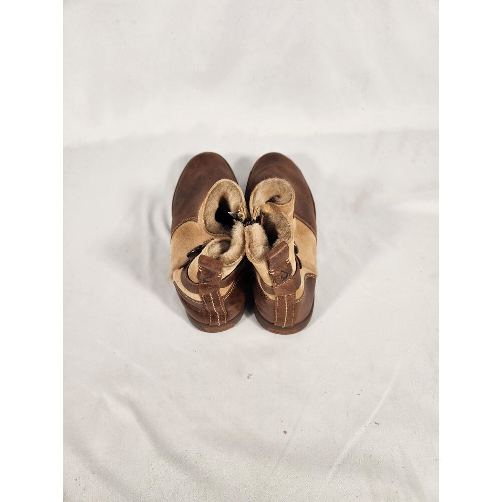 NWOB OluKai Womens Pehuea Hulu Boots Brown Wool Shearling Lined US/8 - Picture 3 of 11
